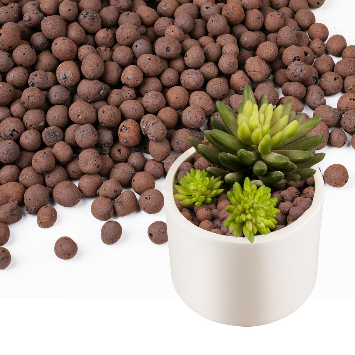 Rahato 10 lbs LECA Clay Pebbles for Plants, 4-16mm Lightweight Clay Balls