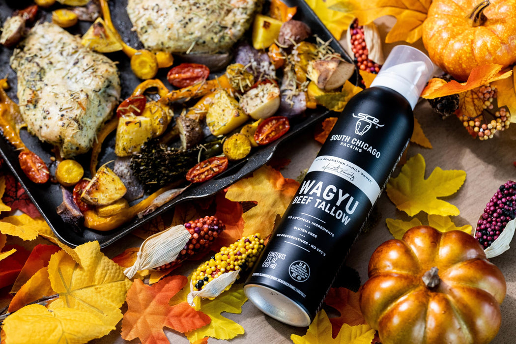 South Chicago Packing Wagyu Beef Tallow Spray, Umami-Rich, Flavorful, Perfect for Sauteing, Stir-frying and Grilling, Nonstick Cooking Oil, 7 Fl Oz