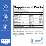 PCOS SOP Niam | D-Chiro Inositol Supplement - 500mg | Folic Acid, Vitamin B6, B12, D3 & Biotin | Polycystic Ovary Syndrome | Hormonal Balance | 30 Capsules