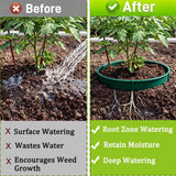 24Pcs Planting Grow Rings for Outdoor Plants, Diameter Range 8.2-15.7 Inch