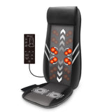 Snailax Back Massager with Heat,Shiatsu Massage Seat Cushion,8 Flexible Nodes for Full Back Massage Chair Pad,Chair Massager for Office,Gifts