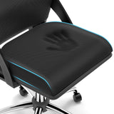 TranquilRelax Large Seat Cushion, Soft Foam Cushion for Long Sitting Hours on Office Chair, Home & Car, Non-Slip Chair Pad for Relieving Back & Sciatica & Hip & Coccyx Pain (Black)