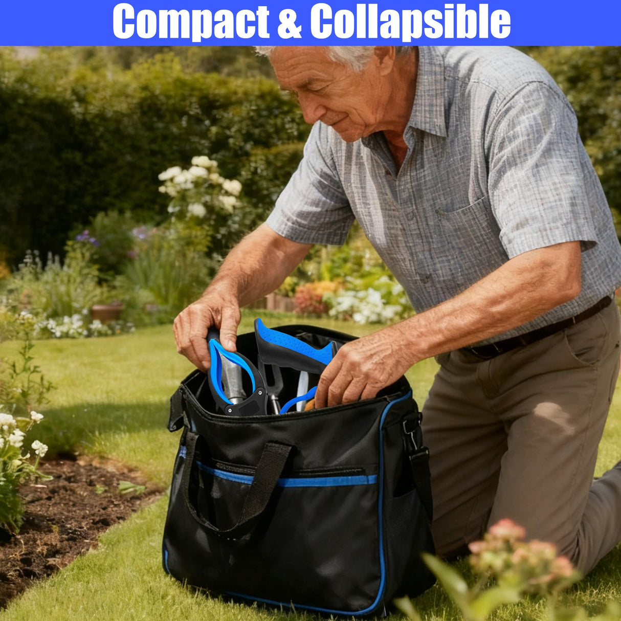 6 Pack 32 Inch Commercial Trash Grabber for Elderly Assist, Heavy Duty Lightweight Reacher with Ergonomic Handle & Non-Slip Grip, Multi-Use Outdoor Home Garden Cleanup Mobility Aid Tool (6, Blue)