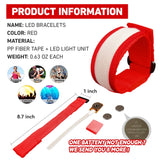 FANL 8/12/24 Pack LED Glow Bracelets, 8 Colors, Light Up Party Favors