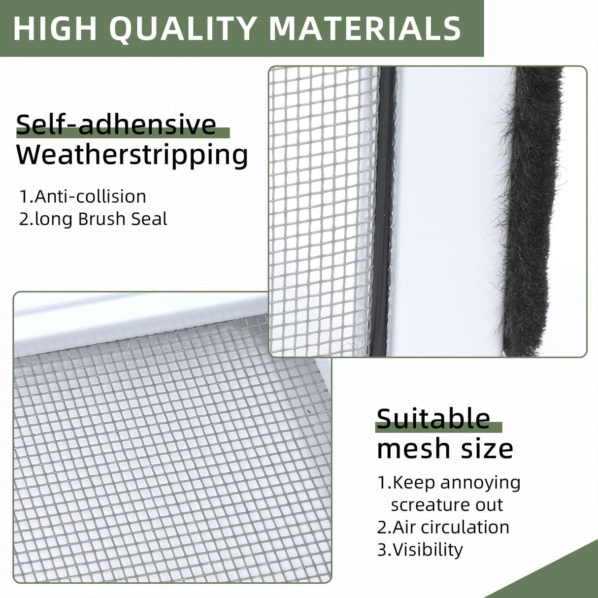 FLYZZZ Adjustable Sliding Window Screen, 2 Ways Aluminum Frame Expandable Window Screen (15.74 ''h x21-40''w)or Convert to Vertical (21.65"h x 15-28"w), B