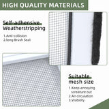 FLYZZZ Adjustable Sliding Window Screen, 2 Ways Aluminum Frame Expandable Window Screen (15.74 ''h x21-40''w)or Convert to Vertical (21.65"h x 15-28"w), B