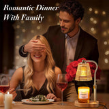 AODHGR Candle Warmer Lamp with Timer Dimmable, Flameless Scented Wax Melter