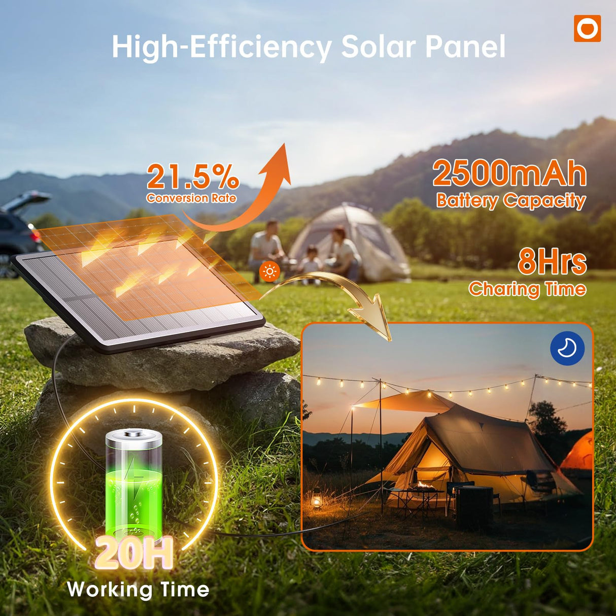 addlon 35FT Solar String Lights Outdoor, IP54 Waterproof Solar Powered with Remote & USB Port, 10+1 LED Shatterproof Bulbs, Dimmable Solar Light Outdoor for Camping Backyard Bistro Porch