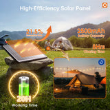 addlon 35FT Solar String Lights Outdoor, IP54 Waterproof Solar Powered with Remote & USB Port, 10+1 LED Shatterproof Bulbs, Dimmable Solar Light Outdoor for Camping Backyard Bistro Porch