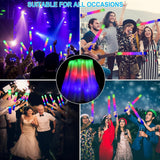 Blu7ive 30 Pieces Led Foam Sticks - Flashing Glow Sticks Party Supplies Light Up Baton Wands for Kids, Raves, Birthday, Wedding, Christmas, Halloween, Children Toy