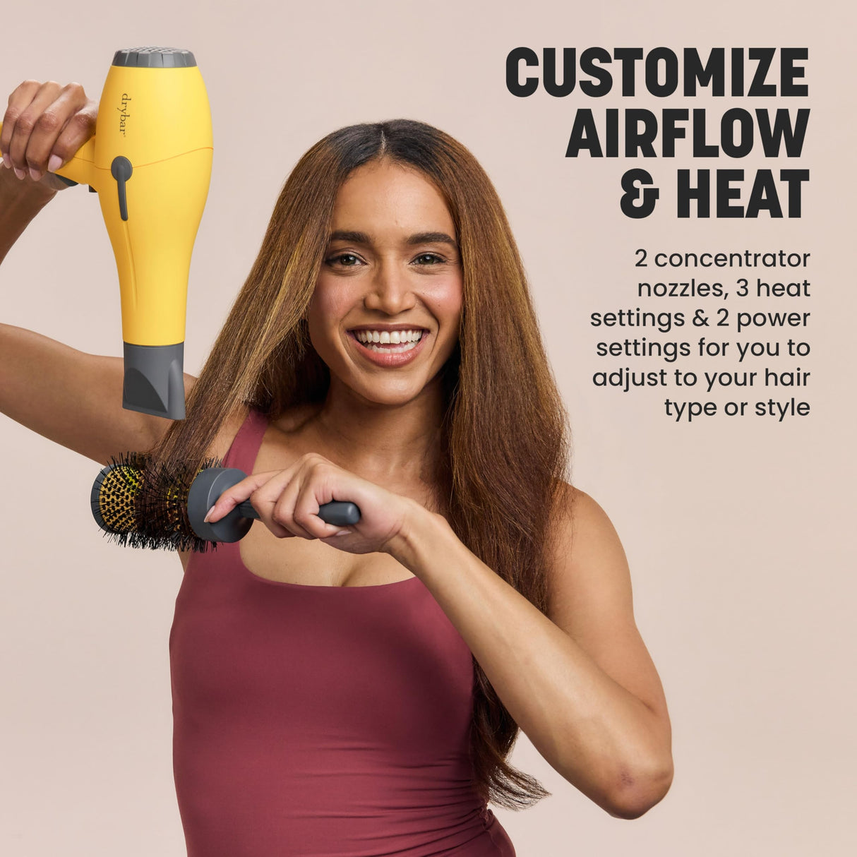 Drybar Buttercup 1875W Blow Dryer | Fast, Even Drying Hair Dryer with Ionic Technology for Smooth, Shiny Blowouts & Reduced Frizz