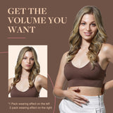 GOO GOO Clip in Hair Extensions Real Human Hair, Remy Human Hair Extensions Clip ins for Women, Natural Human Hair, 16inch 120g 7Pcs, 3/8/613 Balayage Walnut Brown to Ash Brown and Bleach Blonde