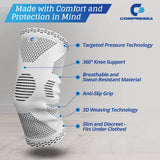 Compressa Knee Sleeve for Women & Men (Regular) - Non-Slip Compression Support for Joint Pain, Muscle Recovery, Arthritis, and Injury Relief