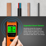 Stud Finder Wall Scanner, 5 in 1 Multi-function Upgraded Smart Stud Sensor, Wall Scanner with Battery for the Center& Edge of Metal, Studs and AC Wire, Pipe Locator for Walls