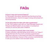 Pink Stork No Flow: Dry Up Breast Milk Supply with Sage, Parsley, and B Vitamins, Postpartum Essentials for Women to Stop Breastfeeding and Decrease Milk Production, 60 Capsules
