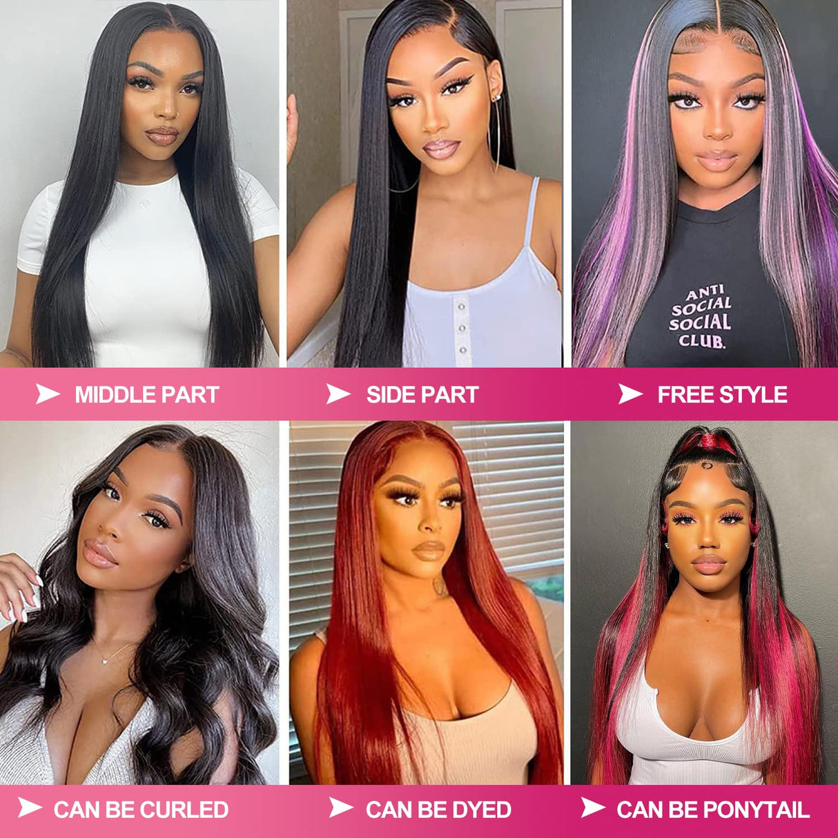 30 Inch 13x6 Lace Front Wigs Human Hair 200 Density Straight HD Lace Front Wigs Pre Plucked Straight Glueless Human Hair 13x6 HD Frontal Human Hair Wigs for Women