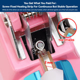 LinsnField Sealer Pro, Patented 8-inch Impulse Heat Sealer, 2-mm Sealing Width Super Heavy Duty Bag Sealing Machine with Extra 2 Replacements, 1Fuse Included, Pink