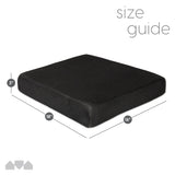 Milliard Memory Foam Seat Cushion Chair Pad – Office Chair Cushion for Enhanced Comfort & Posture Support, Ideal for Office, Car, and Travel Seat Cushion – Cushion for Chair – (Black Mesh)