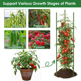 CEWOR 3 Pack Tomato Cage, 51.2 Inch Tall Adjustable Tomato Trellis