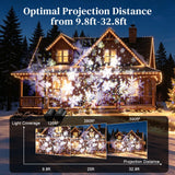Christmas Snowflake Projector Lights Outdoor Double Head