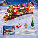 HOGOKIDS Advent Calendar 2026 Gingerbread Train Building Toy with LED Light