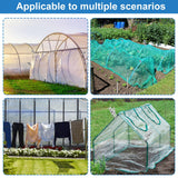 120 Pcs Greenhouse Clips, Garden Clips for Netting, Stainless Steel Greenhouse Clamps, Have a Strong Grip to Hold Down The Shade Cloth or Plant Cover on Garden Hoops or Greenhouse Hoops