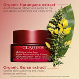 CLARINS Super Restorative Day Cream, Broad Spectrum SPF 15 Sunscreen | Anti-Aging Moisturizer For Mature Skin Weakened By Hormonal Changes | Replenishes, Illuminates & Densifies Skin|Targets Wrinkles