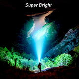 Blukar LED Headlamp Rechargeable, 2000L Super Bright Headlight Flashlight