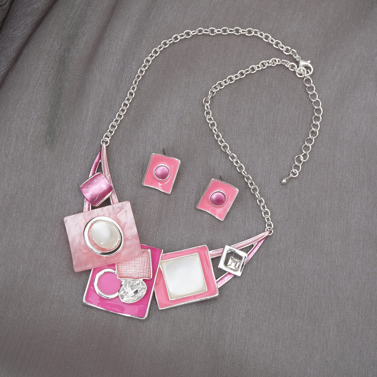 CSY Fashion Bohemian Statement Necklace Earrings Jewelry Set Women's Gifts