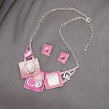 CSY Fashion Bohemian Statement Necklace Earrings Jewelry Set Women's Gifts