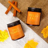 Fall Candles, Scented Soy Candles Set - 7Oz * 6 Pack, Holiday/Birthday/Christmas Gifts for Women & Men, Autumn Scents of Hello Fall/Spice Pumpkin/Apple Cider/Hot CocoaCinnamon & Cedar/Maple Latte