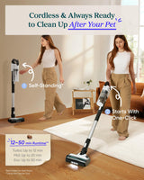 Levoit Cordless Vacuum Cleaner, Anti-Tangle for Pet Hair, Up to 50 Minutes