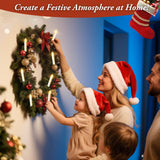 Brightever 30 PCS Flameless LED Taper Candles Battery Operated, Christmas Tree Candles Clip-on with Remote - 4 Modes & Timer, Waterproof, Dimmable Flicker Candle for Home Holiday Party Wedding Decor