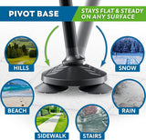 HONEYBULL Walking Cane for Men & Women - Foldable, Adjustable, Collapsible, Free Standing Cane, Pivot Tip, Heavy Duty | Walking Sticks, Folding Canes for Seniors & Adults (Black, Pivot Cane)