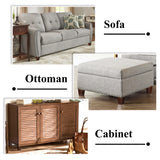 AORYVIC Wood Furniture Legs, 4 inch Sofa Legs, Square Couch Legs Pack of 4, Wood Legs for Table w/Pre-drilled Hanger Bolt