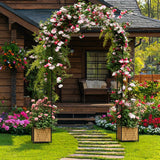 Heavy Duty Garden Arch Trellis for Climbing Plants Metal Garden Arbors