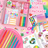Axirata 2-Pack DIY Journal Kit for Girls, Journal Set for Tween & Teen Girl 6-8-14 Year Old, Scrapbook & Diary Supplies Toy Set, Art & Crafts Stationery Kit Birthday Christmas Ideal Gift for Girls