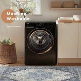 36"x48" Office Chair Mat for Hardwood Tile Floor, Under Desk Carpet Protector for Rolling Computer Chair Mat, Machine Washable Area Rug, Anti-Slip 1/5" Thick Low Pile Thin Vinyl Floor Mat, Navy