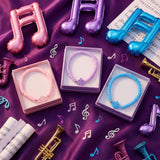 Tondiamo 24 Pcs Kpop Knot Bracelets Party Favors, Music Knot Polymer Clay Beaded Bracelets Bulk for Music Kpop Theme Birthday Disco Party Supplies Gifts Supplies