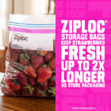Ziploc Gallon Food Storage Bags, New Stay Open Design with Stand-Up Bottom, Easy to Fill, 30 Count (Pack of 4)