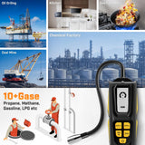 Natural Gas Leak Detector - Propane Leak Detector with 11-Inch Gooseneck for Natural Gas Detectors, Gas Detector Sniffer with Audible & Visual Alarm for Home Combustible Gas Propane Methane