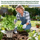 Ryxrhswzp Gopher Baskets 1 Gallon 20 Pcs Root Guard Gopher Proof Wire Mesh Basket 10x9 in Stainless Steel Basket Fruit Protection Bag for Plants Root Barrier
