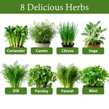 LUOJIBIE Indoor Herb Garden Kit, Complete Herb Starter Growing Kit with Seeds & Tools, Christmas Birthday Gifts for Women Men Mom Dad, House Warming New Home Kitchen Gifts for Girls Boys Plant Lovers