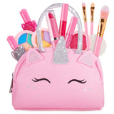 Kids Real Makeup Kit with Unicorn Purse Non Toxic Washable Make Up Set