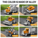 NIPLOOOW Kids Boys Construction Truck Vehicle Toy Set with Play Mat and Die-Cast Toy Car, Transport Carrier Truck for Kids 3-5, Birthday Gifts Toys for 3-8 Year Old Boys