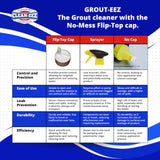Clean-eez Grout-eez Super Heavy-Duty Grout Cleaner - Powerful Tile and Floor Stain Remover for Bathroom, Kitchen, and More - 32 oz.