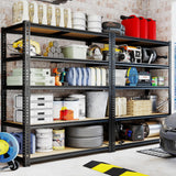 ZEUKMXOO Heavy Duty Garage Shelving,5-Tier Garage Storage Shelves,2400LBS Storage Shelves Heavy Duty,Adjustable 5 Tier Shelving Unit,Heavy Duty Shelving for Garage Storage Warehouse,28''×12''×60''