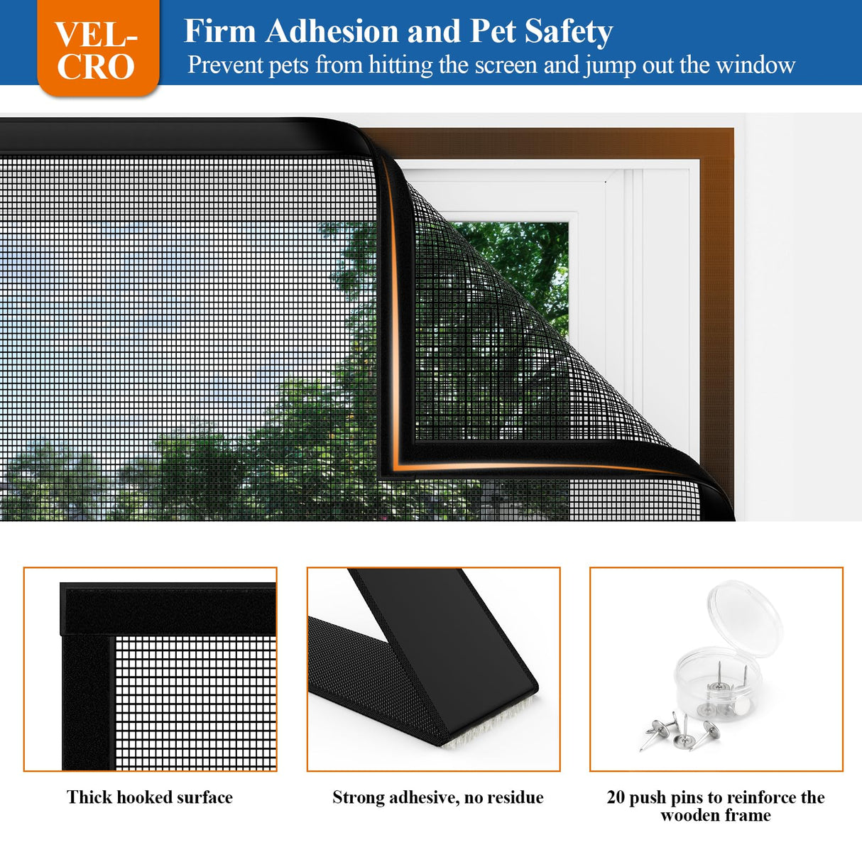 Customizable Pet Proof Window Screen Replacement White, Best Vinyl Coated Polyester Dog Cat Resistant Heavy Duty, Mesh Net Netting Curtain Wire Good Repair for Patio/Porch/Sliding/DIY/Big Pets Owners
