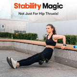 Exercise Hip Thrust Belt – Portable & Adjustable Glute Training Belt for Hip Thrusts, Squats & Glute Activation | Supports Dumbbells & Kettlebells for Gym & Home Workouts