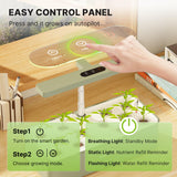 SUNCOZE Hydroponics Growing System, Compact 12 Pods Indoor Garden, Green